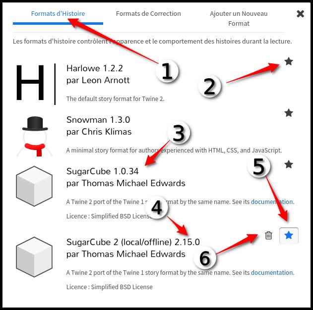 Figure 2 : boîte de dialogue des formats